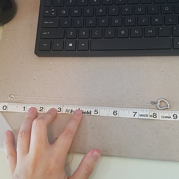 Sterling Silver Heart Necklace - Picture 7 of 7